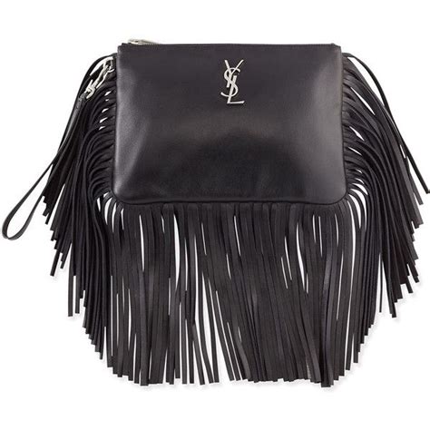 saint laurent clutch fringe|saint laurent clutch sale.